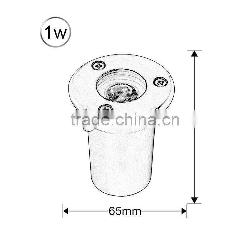 RGB Waterproof Outdoor Underwater 1W LED Underground Light