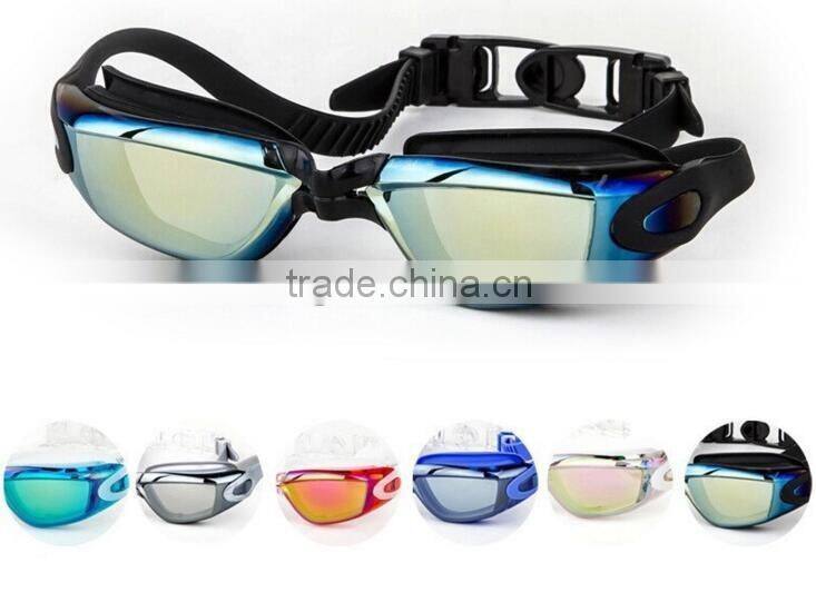 Anti-UV Anti-fog Stylish Electroplating Swimming Goggles