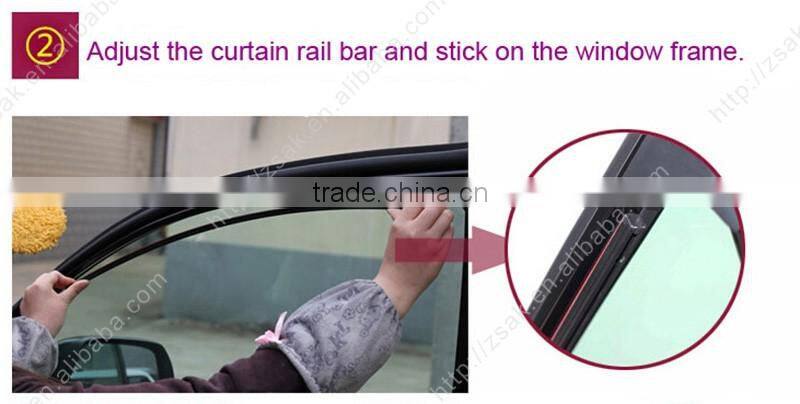 Roller up sunshade, retractable car window curtain