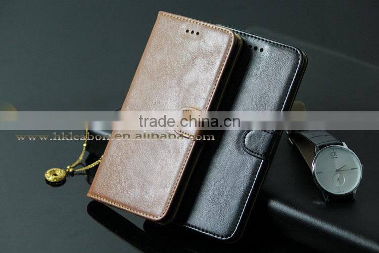 LEABON TEC new hot selling leather wallet case for iphone 6 plus, cell phone cover, mobile phone leather case for iphone 6 plus