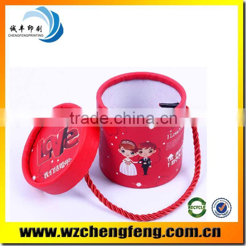 round cardboard cylinder gift box