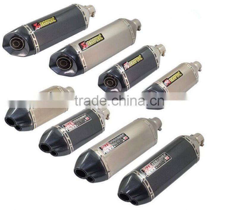 SCL-2016030014 465mm, 475mm, Akrapovic stainless steel Modified Exhaust Muffler Pipe