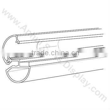 full round aluminum Snap Profile