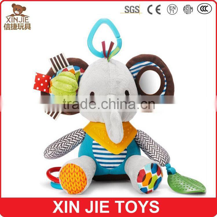 custom soft cartoon baby doll nice design jungle animal plush toy top quality baby toys