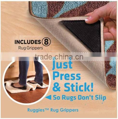 Reusable eco-friendly rugs and carpets grippers