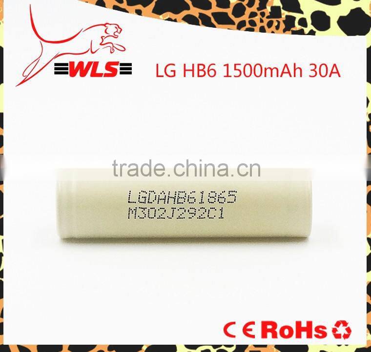 Original LG 18650 battery LG HB6 30A 1500mAh battery rechargeable li-ion battery for power tools