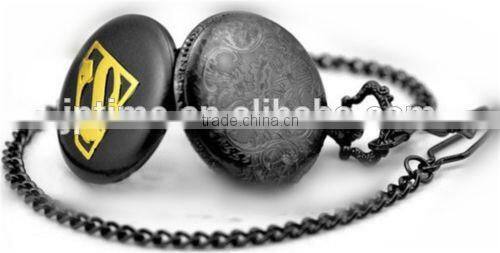 Wholesale analog quartz pocket watch supermen antique pocket watch from China