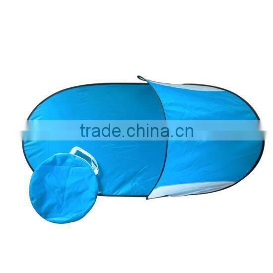 Beach Shelter Foldable bech Mat with Sunshade Packed in Polyester bag