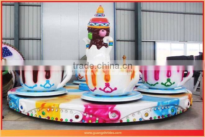New theme park rides electic rotary tea cup rides for Family amusement