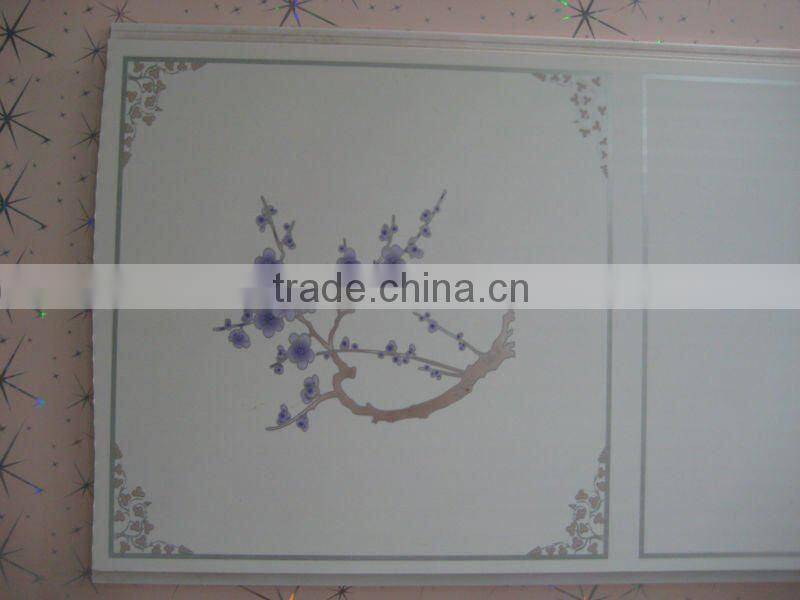 hot sale interior decoration bathroom ceiling tile design pvc wall covering panels for house