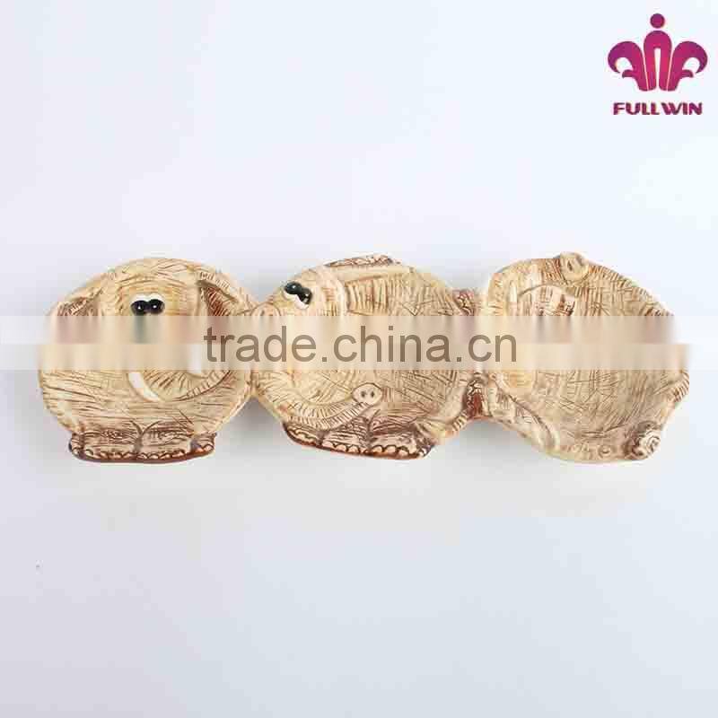 ceramic elephant honey jars with spoon