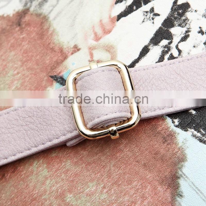 Latest design ladies custom printed tote handbag from dongguan factory