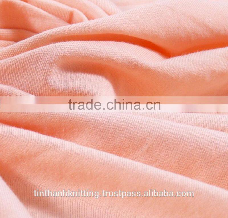 95% Cotton -5% Spandex Single Knitted Fabric - Rose