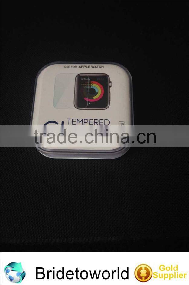 Factory custom waterproof mobile phone tempered glass screen guard for apple watch screen protector