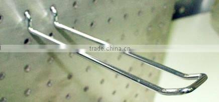 Metal Double Wire Pegboard Hook