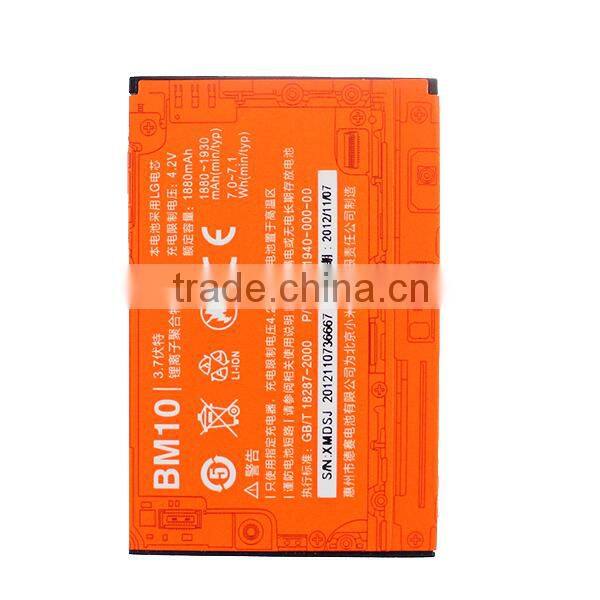 High Quality 1930mAh Replacement Mobile Phone Battery for MIUI BM10