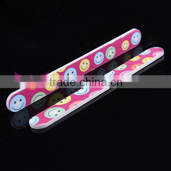 Smell face design nail file,Nail Art Wholesale Abrasive Nail File