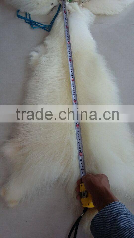 Genuine Animal Skin Raccoon Dog Fur / Real Natural Fur Skin / White Raccoon Skin