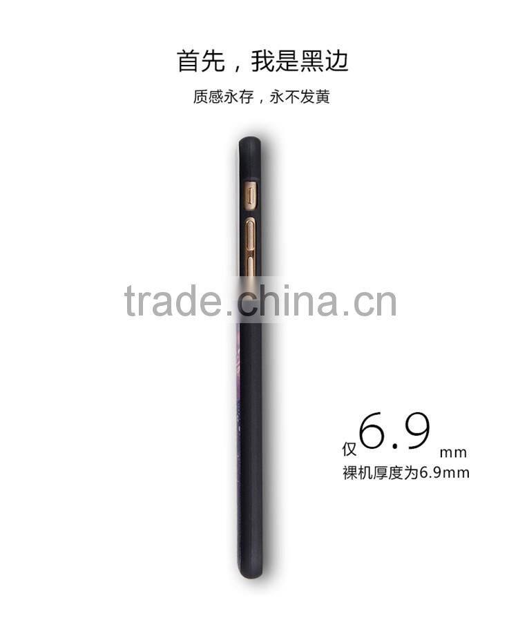 Colored drawing Flower Soft TPU Silk Skin case for iphone 6s plus/iphone 6