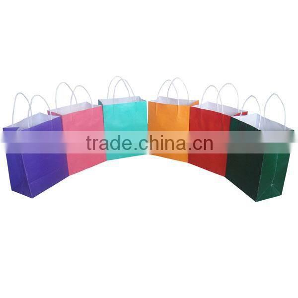 hand bag printing brown paper bag