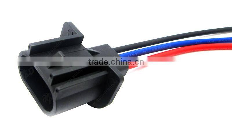 Auto bulb socket H13 male bulb connector cable