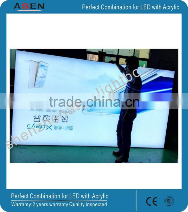 Light Sign Slim Aluminous Frameless Free Standing Tension LED Fabric Display