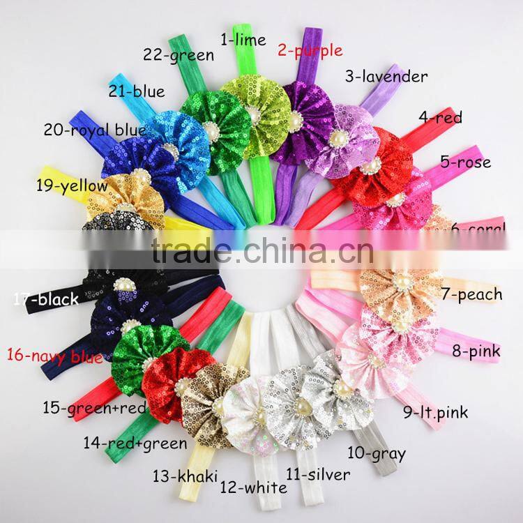 rounded flower diy christmas headband for babies