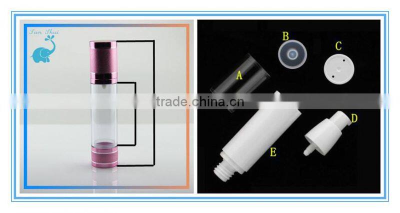 Airless Round Pump Container Bottles And Packaging Cosmetic airless bottle cosmetic container