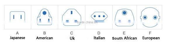 250v universal electrical extension multi power socket outlet