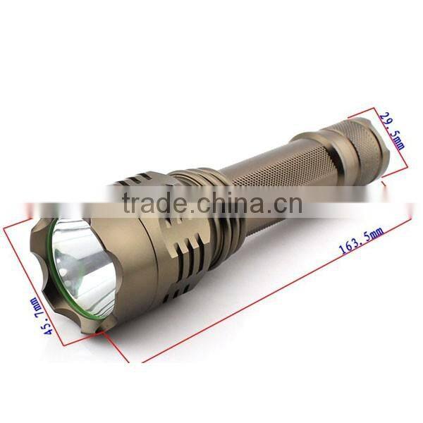 1173 New XM-L T6 LED Aluminum high power long range Hunting rechargable torch
