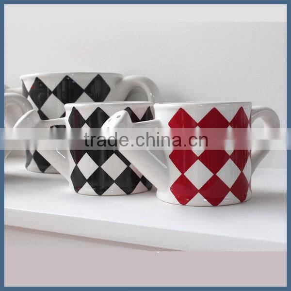 Modern simple style indoor decorative ceramic watering can