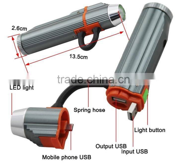 Waterproof camping torch USB rechargeable led flashlight with magnet