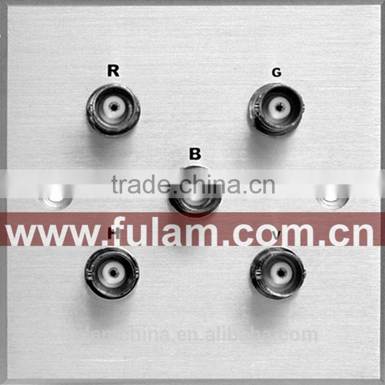 Aluminum 86 type AV access Wall panel plateSwitch