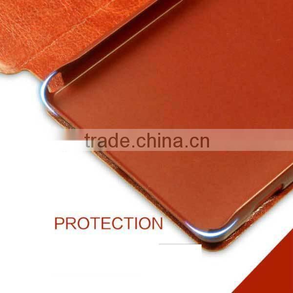 Luxury PU leather case for Sony Xperia Z3,Magnetic Flip cover for sony ,view window case for sony