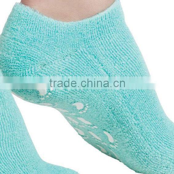 best quality multi color cotton gel socks