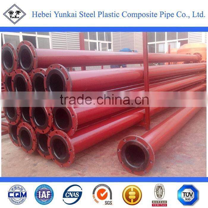 Inner and outer EP epoxy resin coated spiral steel pipe with flange connector