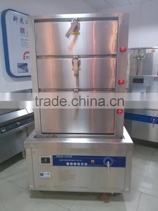 Professional large stainless steel 380V energy-saving cheap food steamer/industrial electric food steamer