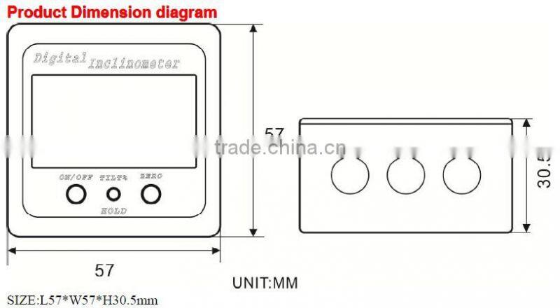 Promotion New Style Single axis Digital Protractor With 4*90deg Measuring Range % Display Strong Magnetic Based