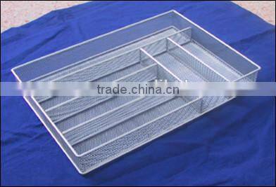 mesh sliver cutlery organizer basket