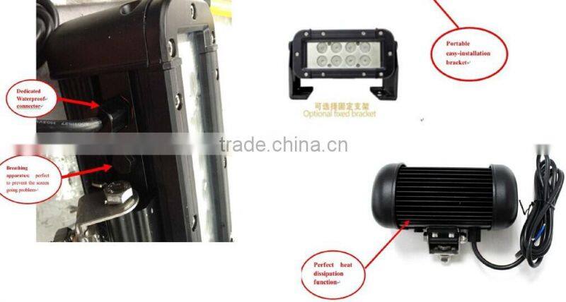 EK Lifetime Warranty 10-32V Curve Led Light Bar,Offroad LED Work Light With Spot/flood/combo beam double row led light bar