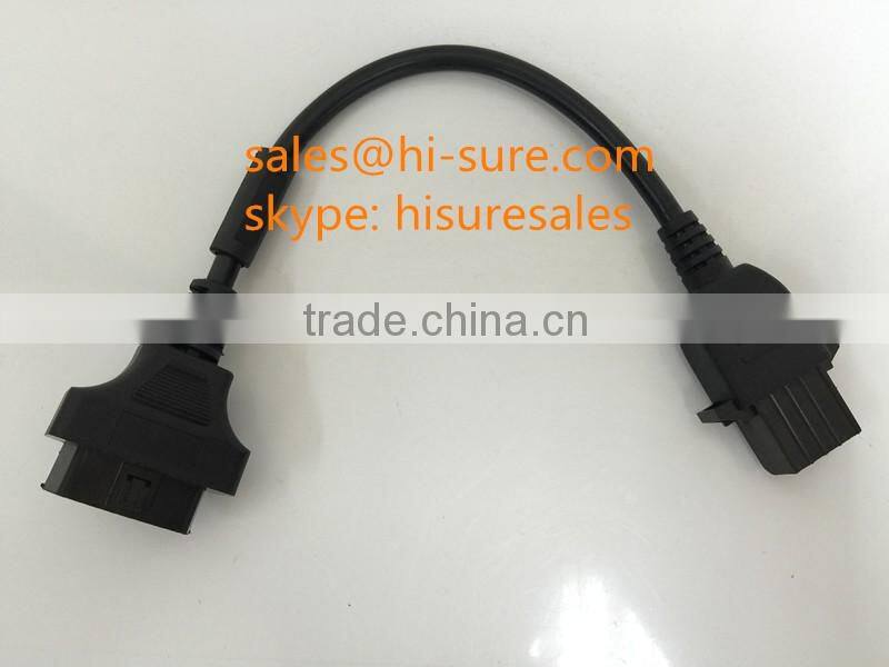 16pin OBD2 connector to 8 pin connector for volvo truck diagnostic tool