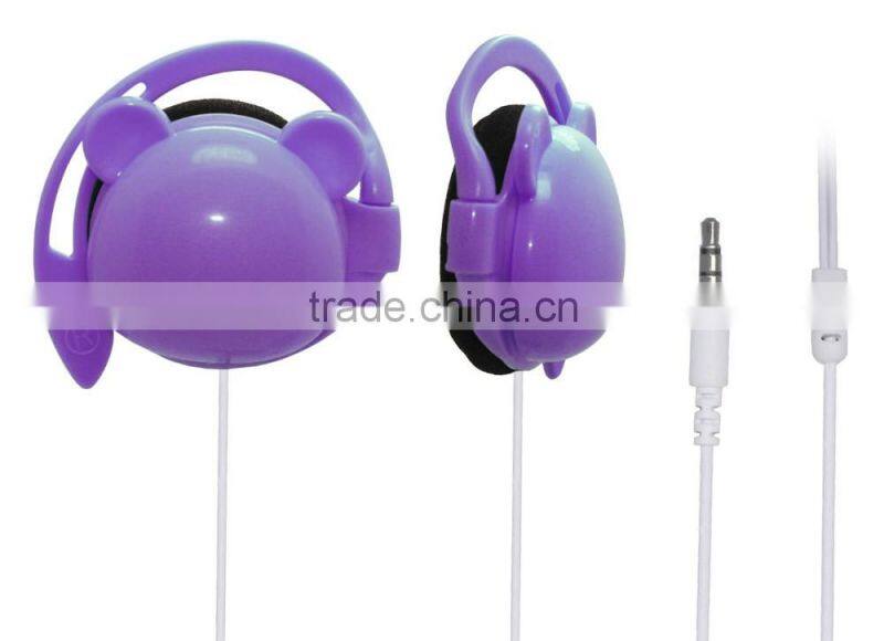 Cartoon earhook earphones kids earphones cartoon earbud