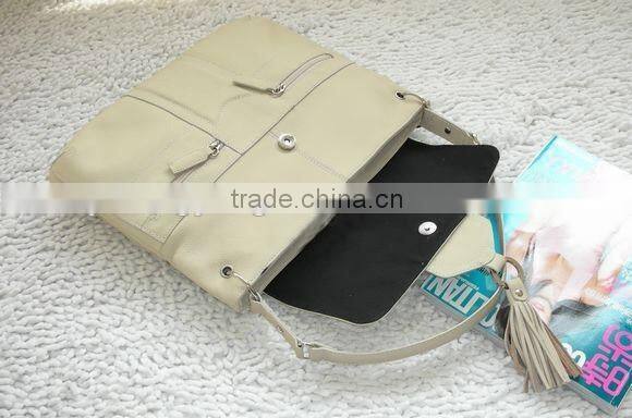 Wholesale women leather tote bag private label handbags leisure travel book bag messenger bag