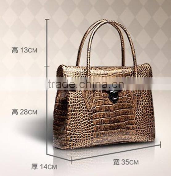 Luxury fashion brand leather ladies and girls office shoulder and tote handbag