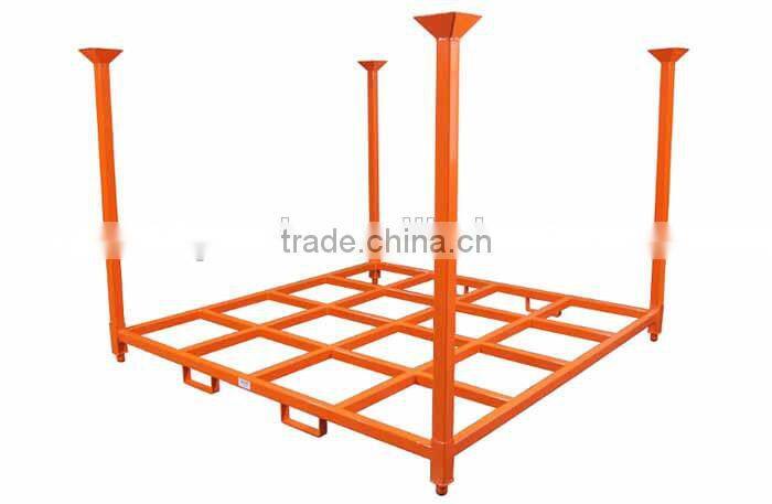 Industrial steel fabric roll storage stackable rack
