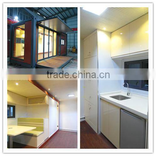 Modern container house with luxury living room