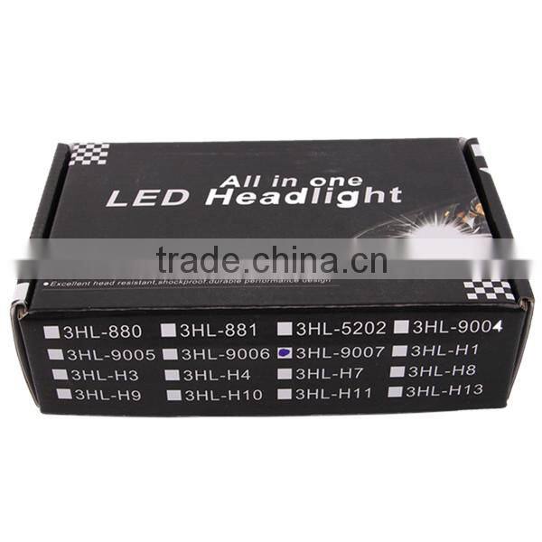 Black 20W H7 9005 9006 H8 H9 H10 H13 LED Headlight for vehicle motorcycle
