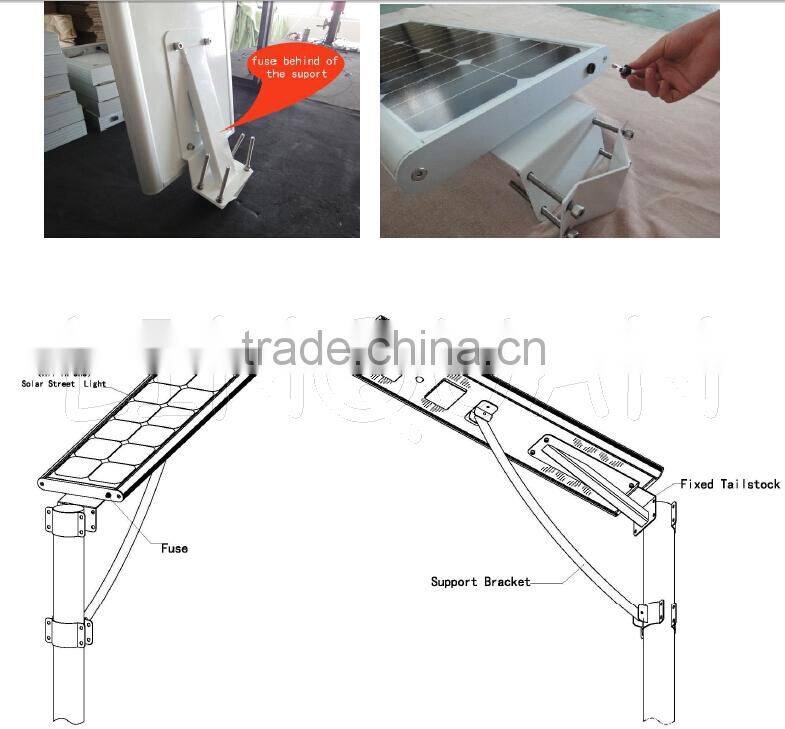 15W motion sensor solar led street light