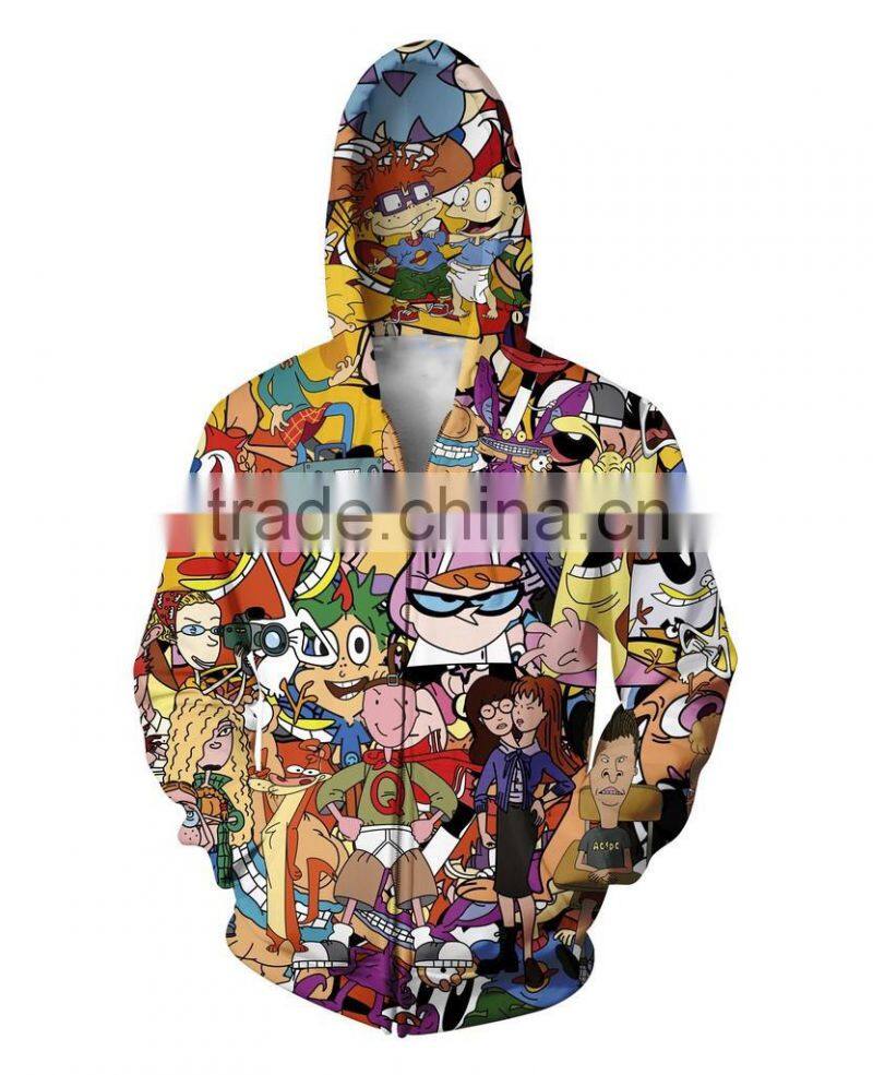 Wholesale custom running hoodie with sublimation printed