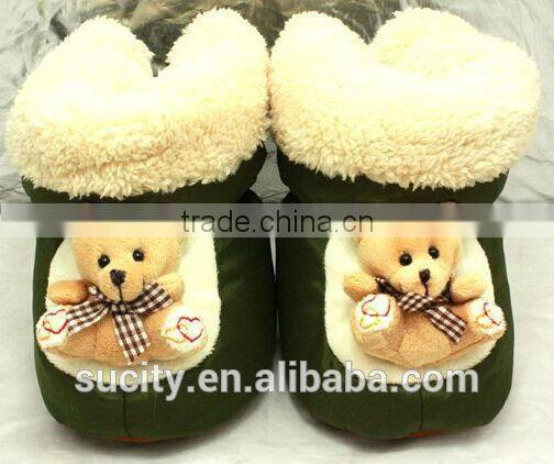 lovely high ankle balck sole baby canvas shoes